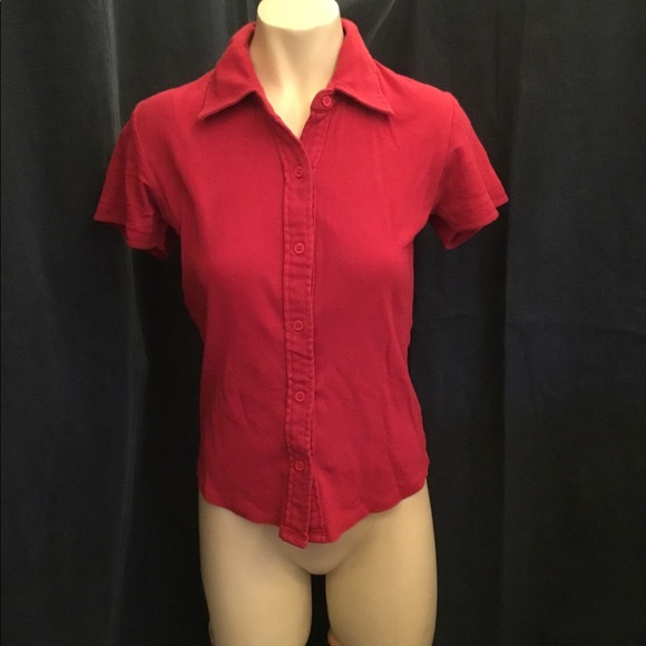 CLUB MONACO RED TOP - Picture 2 of 3